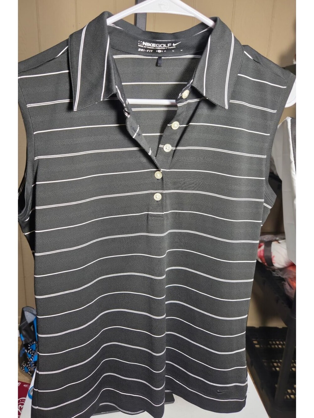 Nike Golf Dri-Fit Sleeveless Polo Shirt Medium